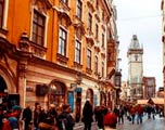praag straat bij astronomische klok